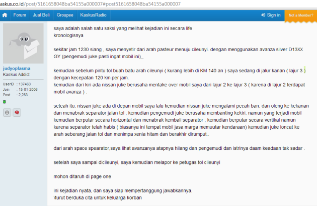 Kecelakaan Maut Xenia vs Nissan Juke : Xenia Tidak Aman?