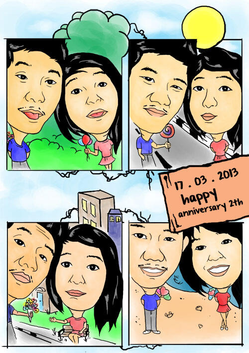 lukisan karikatur