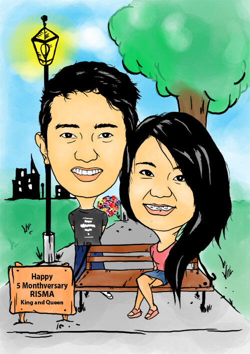 lukisan karikatur
