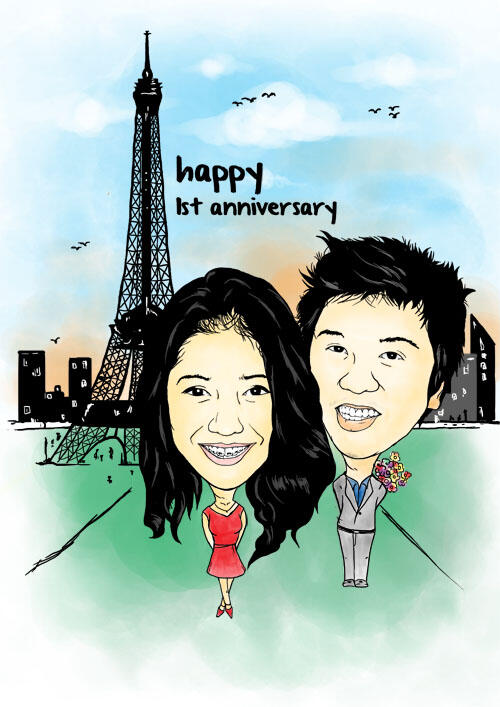 lukisan karikatur