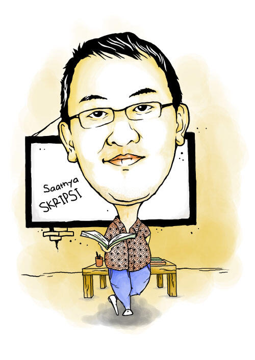 lukisan karikatur