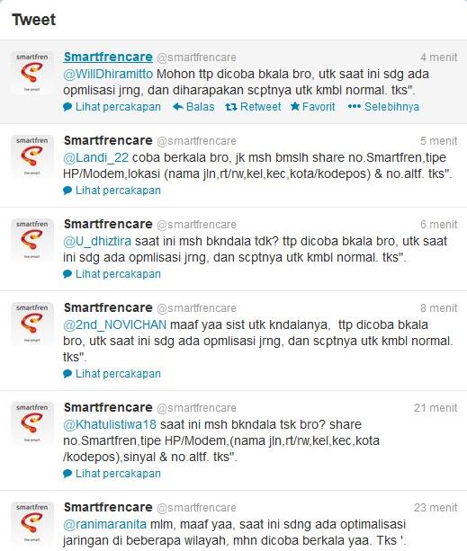 Smartfre Ngadat Lagi! Smartfren: I Love Slow -__-