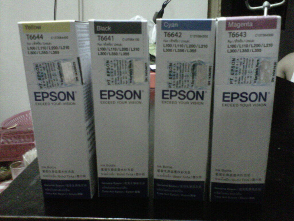 Tinta Epson untuk L100/L110/L200/L220/L210/L300/L330/L355
