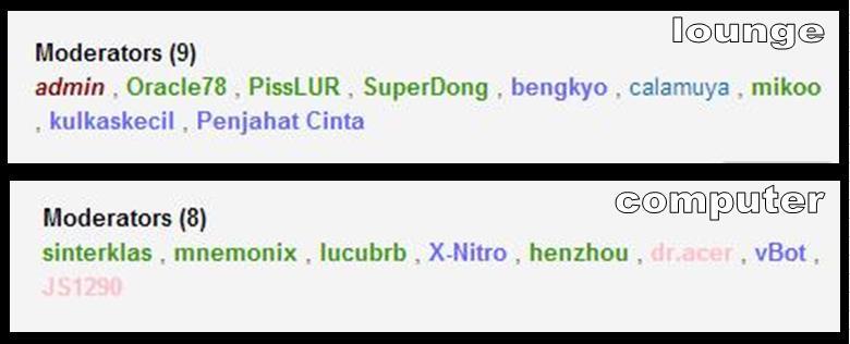 &#91;ASK&#93; Apa Arti Warna Pada ID Moderator KasKus?