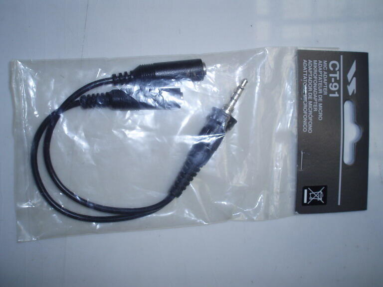 Yaesu-Vertex / Standard VC 27 Earpiece-Mic-PTT dan Mic Adapter CT-91