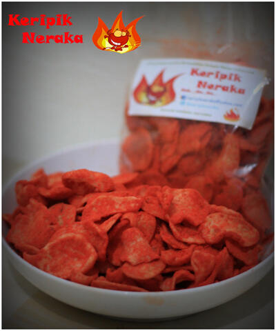 J> Makanan Keripik : Singkong, Basreng, Makaroni (KERIPIK NERAKA)