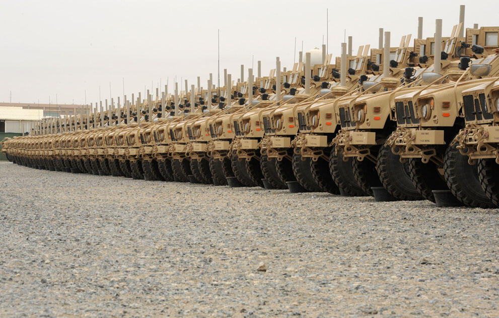 MRAP. Kendaraan lapis baja saingan Panzer.