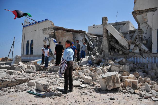 Tempat Suci Sunni (Al- Andalusi) di Libya di Bom