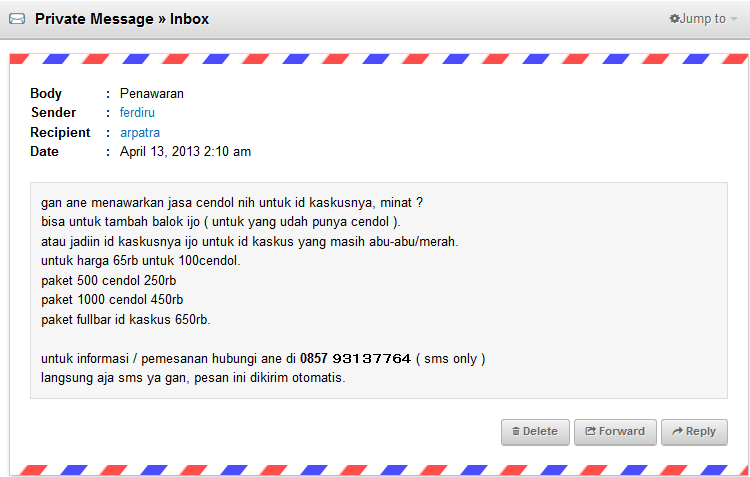 INBOX YANG ANEH