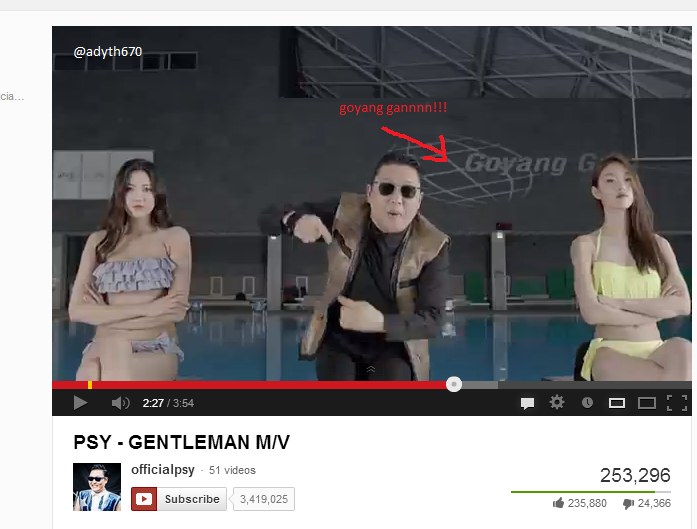 Ternyata PSY shooting di indonesia
