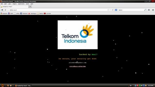 wuanjriiiiiiiiiiiiiitt nih orang..telkom indonesia di hack juga 