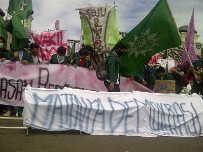 Massa Muhammadiyah gelar aksi tolak RUU Ormas 