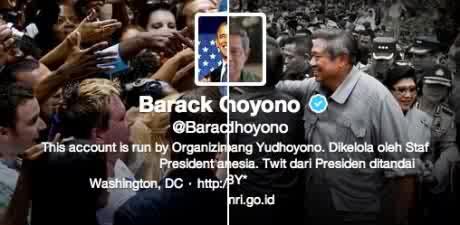 2 Kemiripan Akun Twitter @SBYudhoyono dan @BarackObama