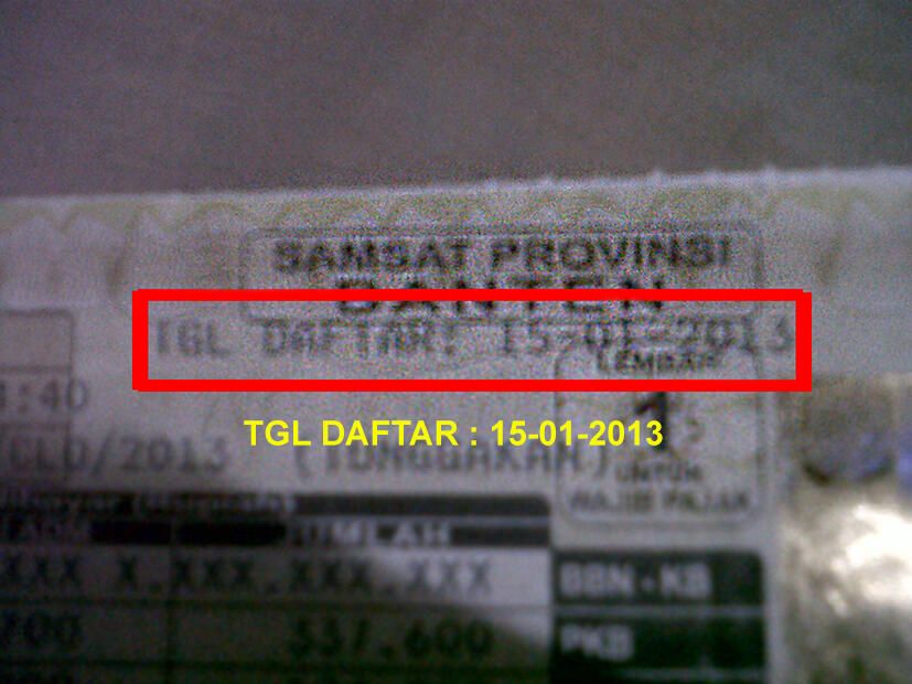 Masa berlaku STNK