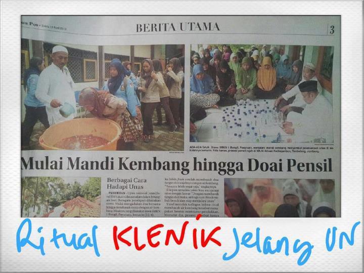 RITUAL ANAK SUPRANATURAL KETIKA MAU UJIAN NASIONAL