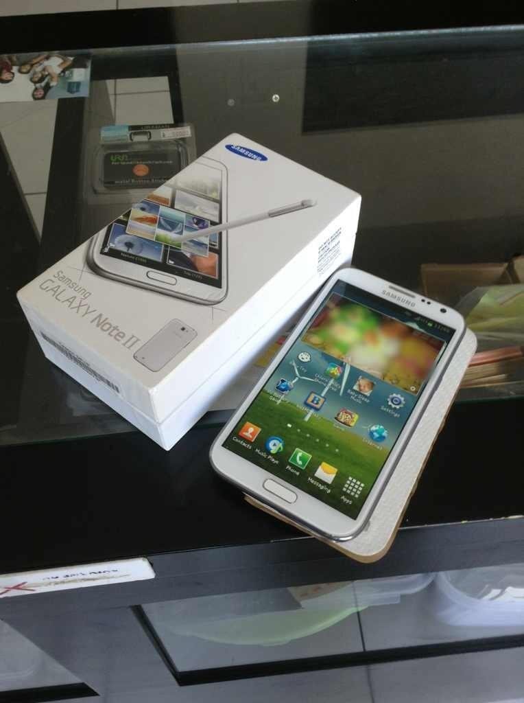 Jual Samsung Note II White Garansi Lengkap 5,5jt Nett