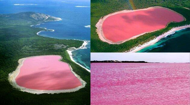 Cantiknya Danau Warna Pink yang Misterius di Australia