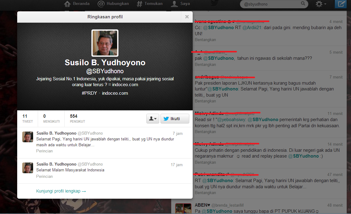 Ngakak.!! Ketika Akun twitter SBY KW beredar