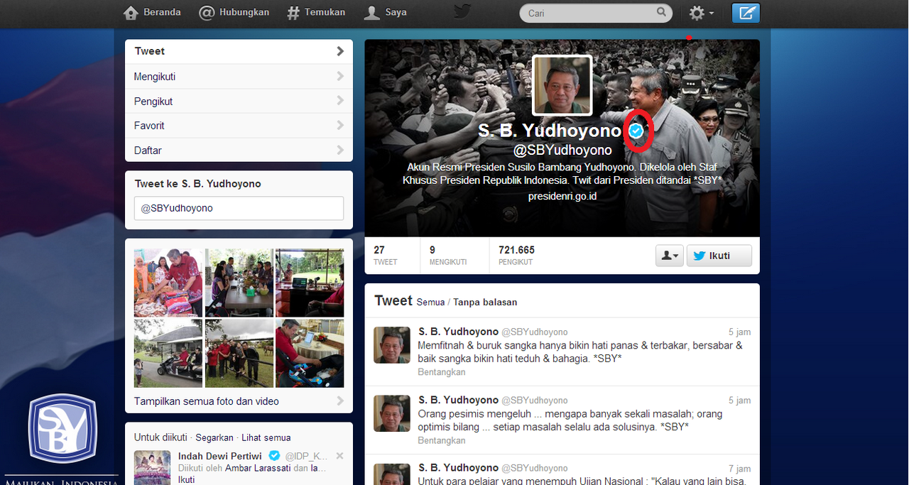 Ngakak.!! Ketika Akun twitter SBY KW beredar