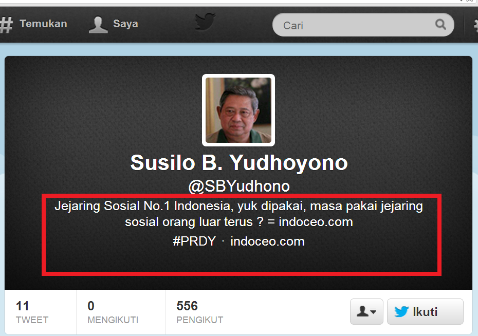 Ngakak.!! Ketika Akun twitter SBY KW beredar