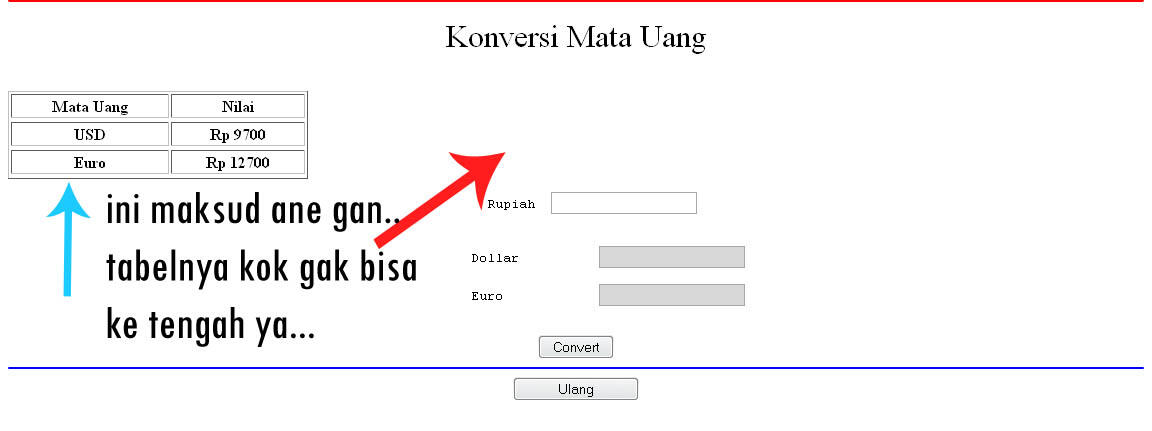 &#91;ASK&#93; Cara supaya tabel rata tengah gimana gan &#91;JavaScript&#93;