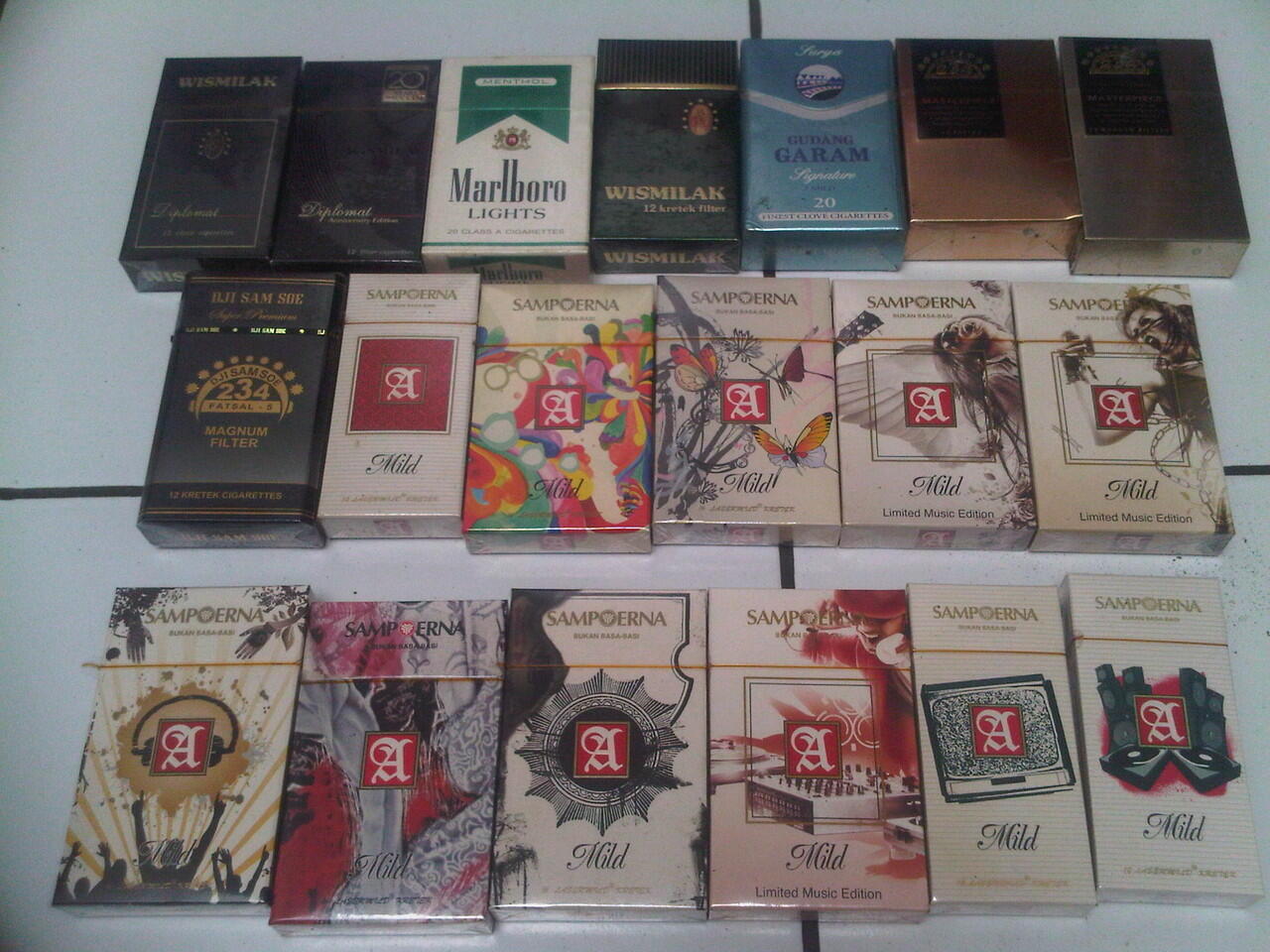 Jual Jual Ratusan Merk Rokok Untuk Koleksi KASKUS