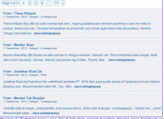 Ciri-ciri Toko Online Fiktif