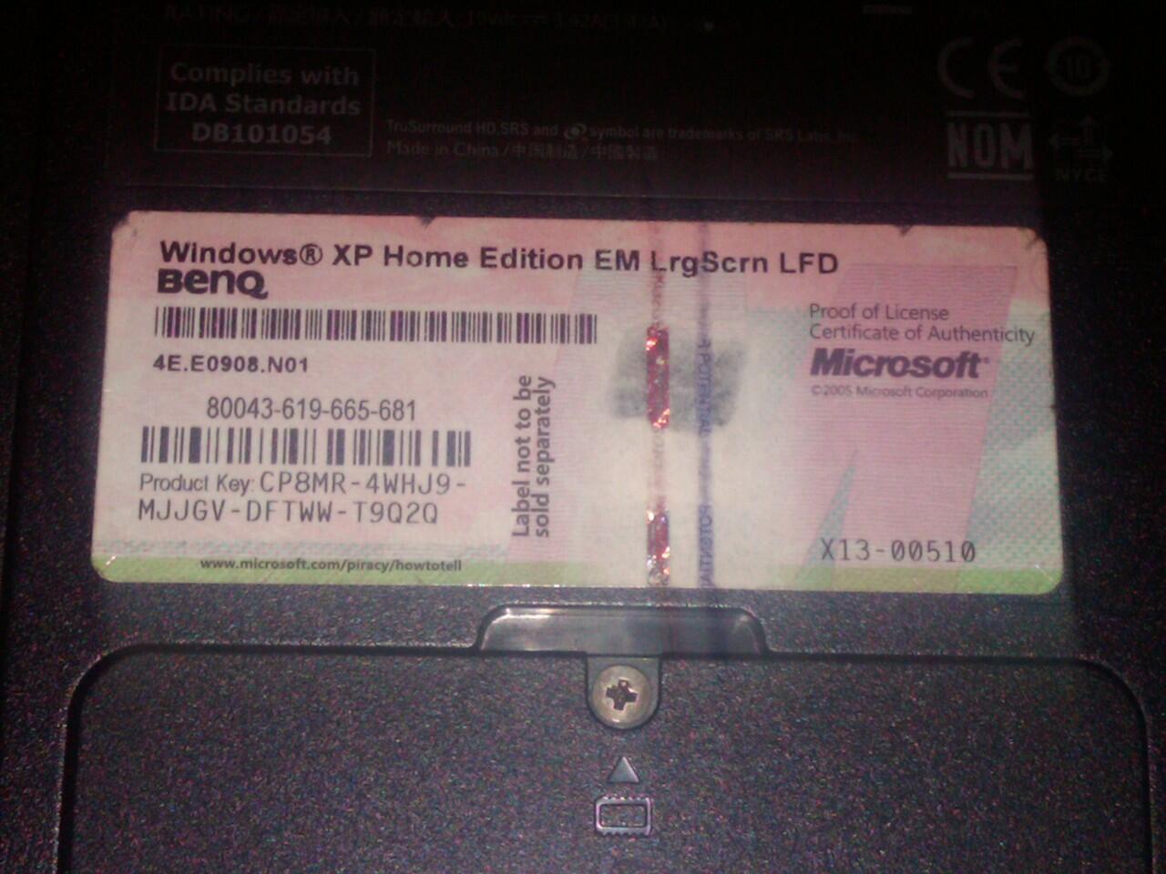 Notebook BenQ Blue Muluzz kondisi 99,99%