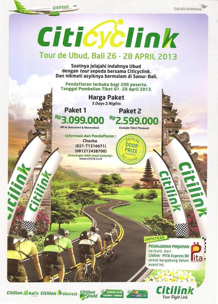 CityCyclink - Tour De Ubud 26 - 28 April 2013