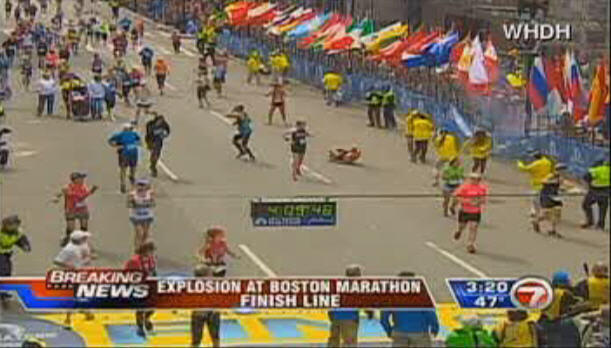 boston marathon explosions (foto dan korban)