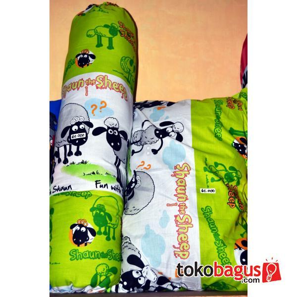 Satu Set Bantal Guling Tidur Silikon Berbagai Motif