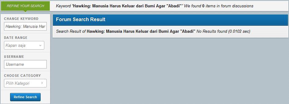 Hawking: Manusia Harus Keluar dari Bumi Agar &quot;Abadi&quot;