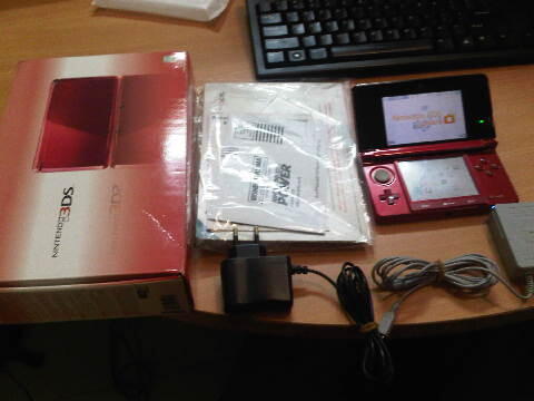 DIJUAL Nintendo 3DS Flame Red Merah Murah