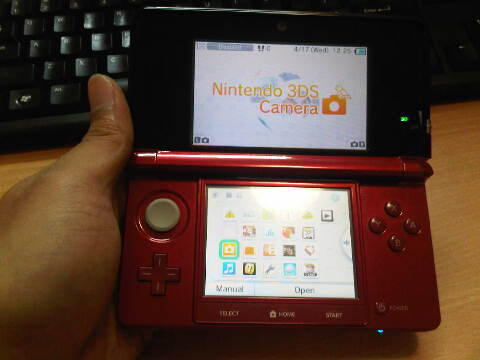 DIJUAL Nintendo 3DS Flame Red Merah Murah