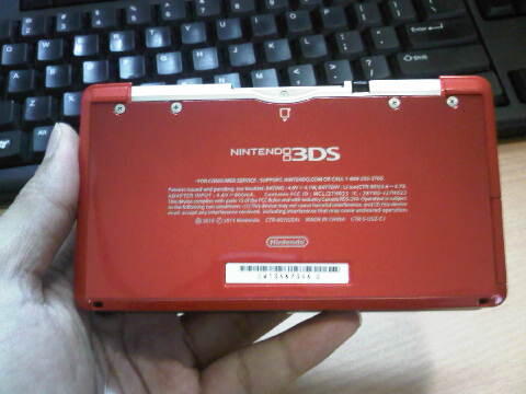 DIJUAL Nintendo 3DS Flame Red Merah Murah