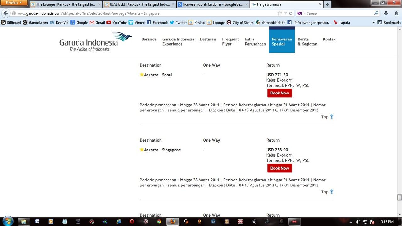 Wow Tiket Garuda Jakarta-Singapore-Jakarta Cuma 1,8 JT &#91;Limited&#93;