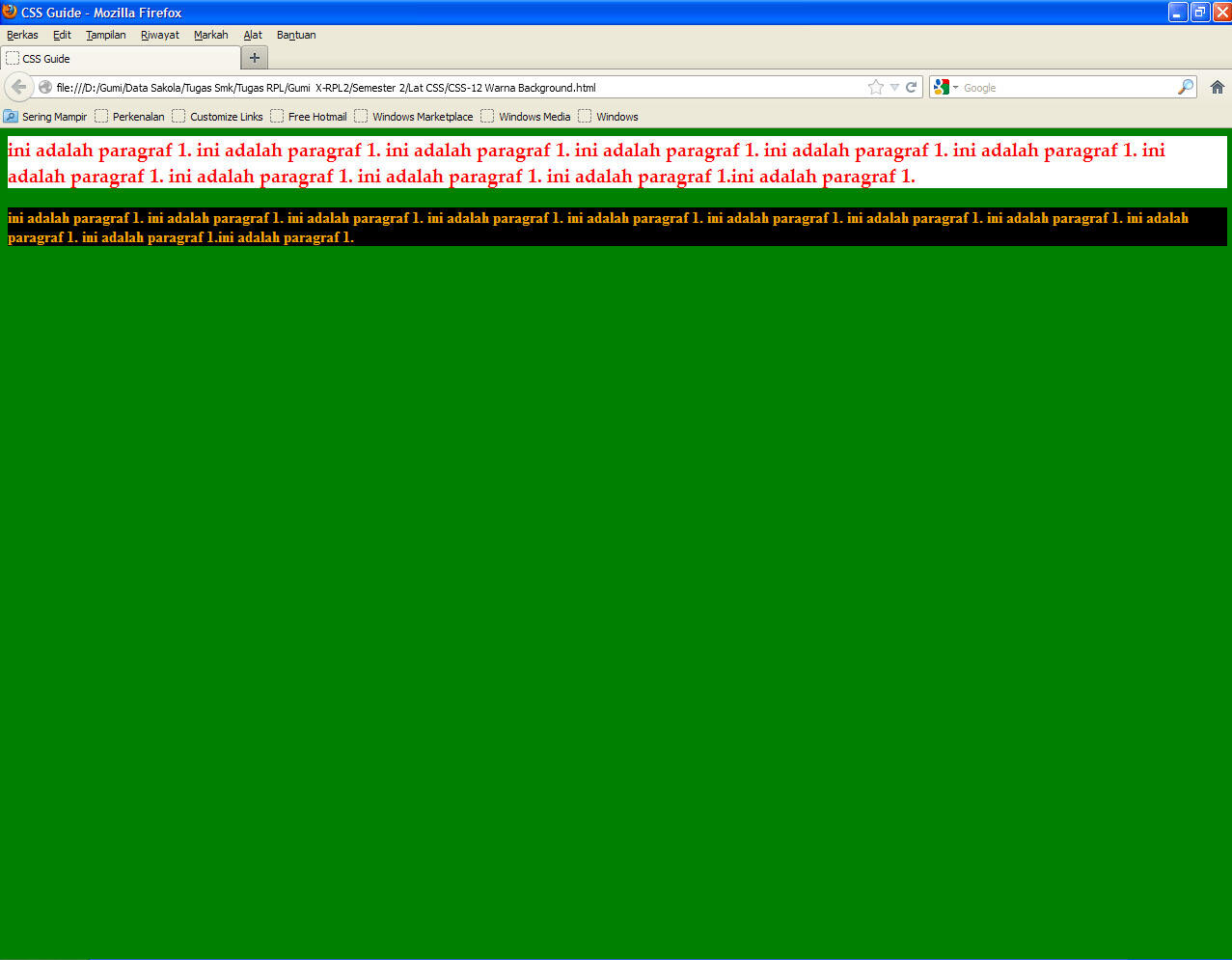 Script CSS Buat Web Statis Masuk Gan
