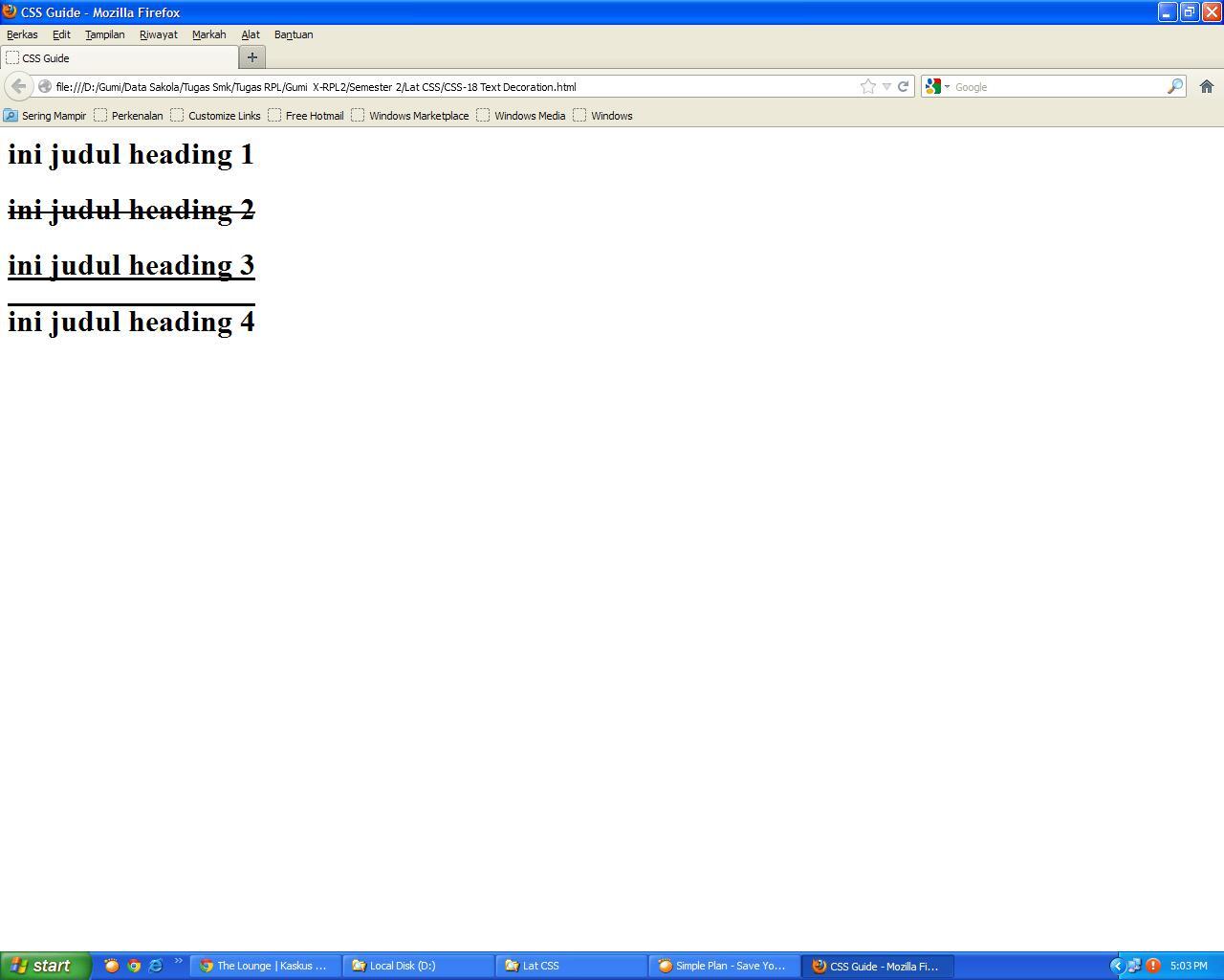 Script CSS Buat Web Statis Masuk Gan