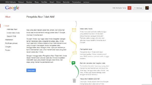 Mengenal Fitur Terbaru Google, Google Inactive!!