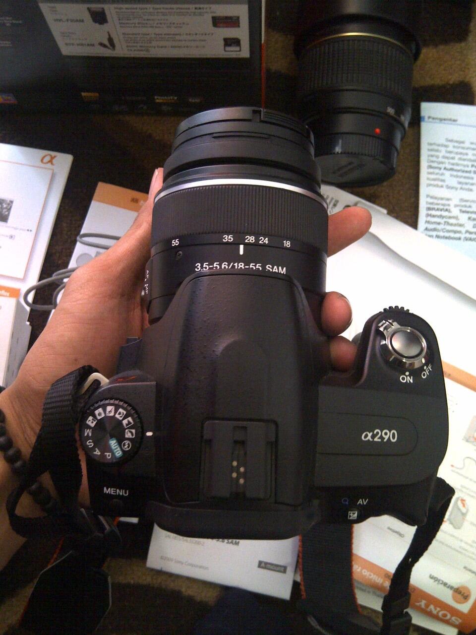 FS Kamera SONY a290 +lensa kit+ lensa tamron 70-300+bonus bandung