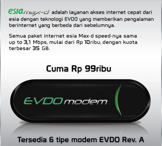 Nanya testimoni Jaringan Modem Esia Max-d 