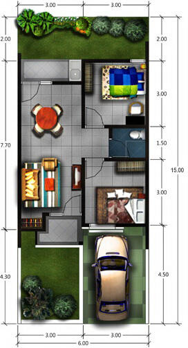 DIJUAL RUMAH BARU TIPE LB/LT 45/90 DI SAWANGAN ARCO