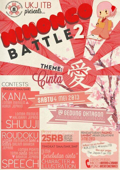 &#91;HOT EVENT&#93; Nihongo Battle 2! info dari temen ane yang dari ITB :)