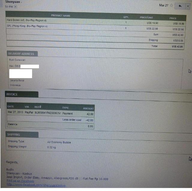 Jasa Order Ebay, Bid Ebay, Bayar Ebay Amazon DHGate Aliexpress Playasia Fee 10.000