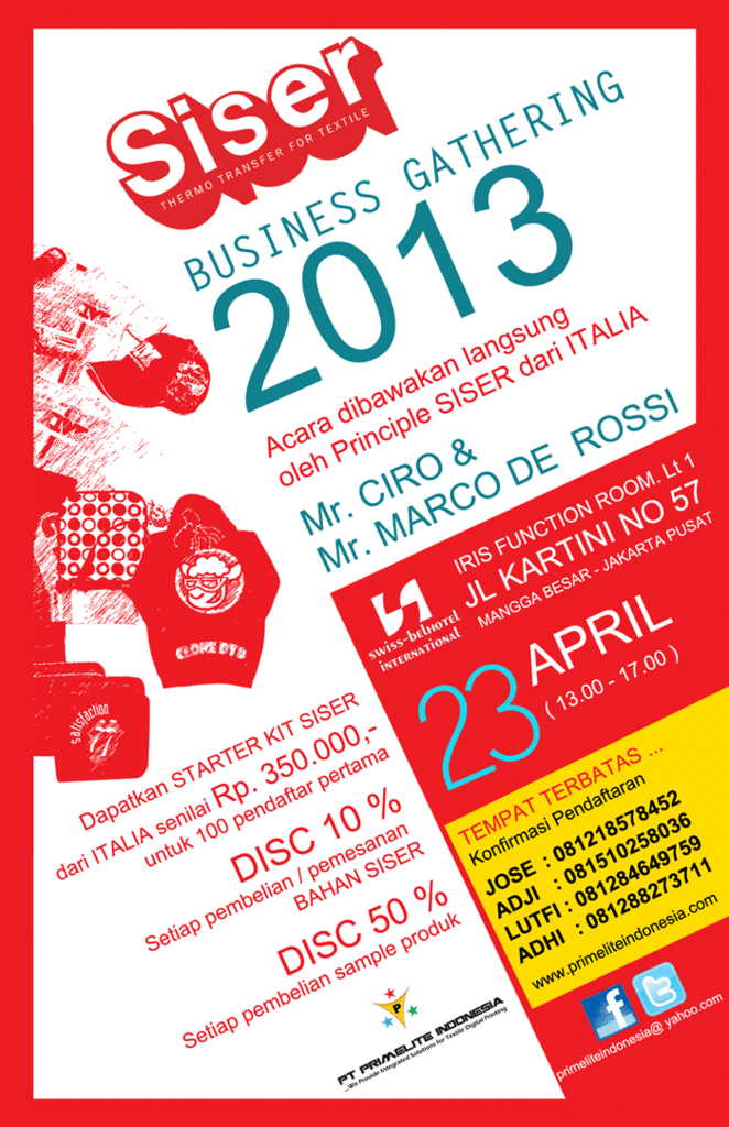 Digital Textile Printing (Siser Business Invitation )