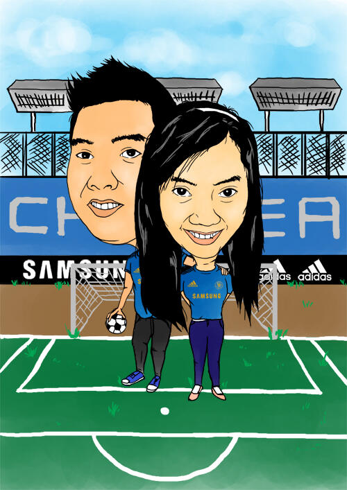 lukisan karikatur
