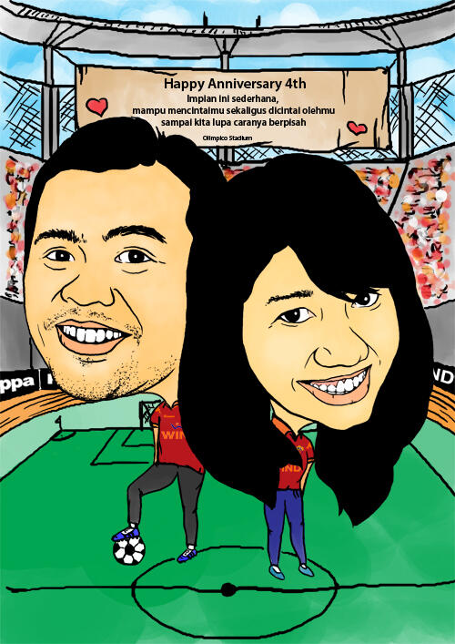 lukisan karikatur