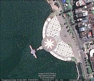 10 Tempat Menarik di Indonesia Dilihat dari Google Earth