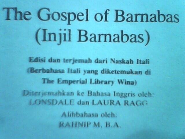 NO SARA JUST SHARE INJIL BARNABAS