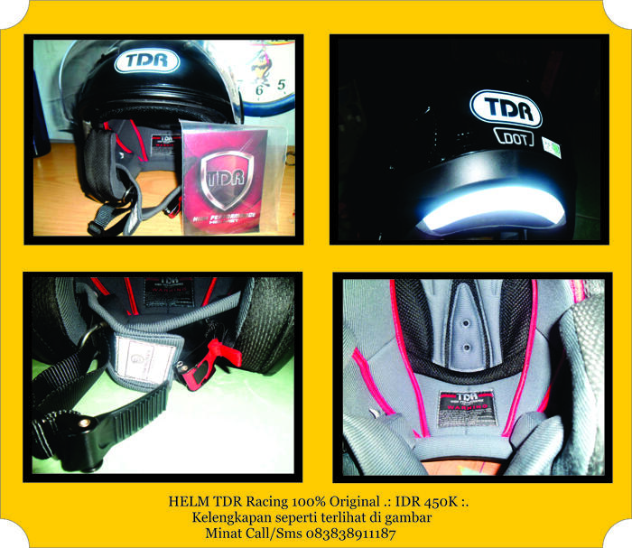 HELM HALF FACE TDR Racing JOgja